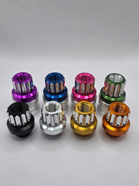 DEEZNUTZ 12 Point Billet 7075 Aluminum Shank Style Lug Nut